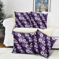 Hawaiian Hibiscus Tribal Floral Purple Pillow Cover Polynesian Tapa Pattern LT01 - Polynesian Pride