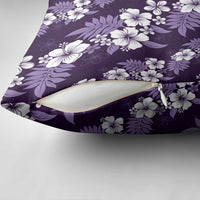 Hawaiian Hibiscus Tribal Floral Purple Pillow Cover Polynesian Tapa Pattern LT01 - Polynesian Pride