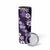 Hawaiian Hibiscus Tribal Floral Purple Skinny Tumbler Polynesian Tapa Pattern - Polynesian Pride