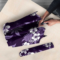 Hawaiian Hibiscus Tribal Floral Purple Umbrella Polynesian Tapa Pattern - Polynesian Pride