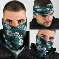 Hawaiian Hibiscus Tribal Floral Teal Neck Gaiter Polynesian Tapa Pattern LT01 - Polynesian Pride