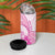 Personalised New Zealand Pink Fern Breast Cancer 4 in 1 Can Cooler Tumbler Polynesian Pattern