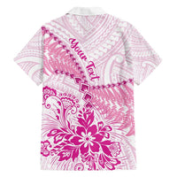 Personalised New Zealand Pink Fern Breast Cancer Family Matching Tank Maxi Dress and Hawaiian Shirt Polynesian Pattern LT01 - Polynesian Pride