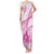 Personalised New Zealand Pink Fern Breast Cancer Family Matching Tank Maxi Dress and Hawaiian Shirt Polynesian Pattern