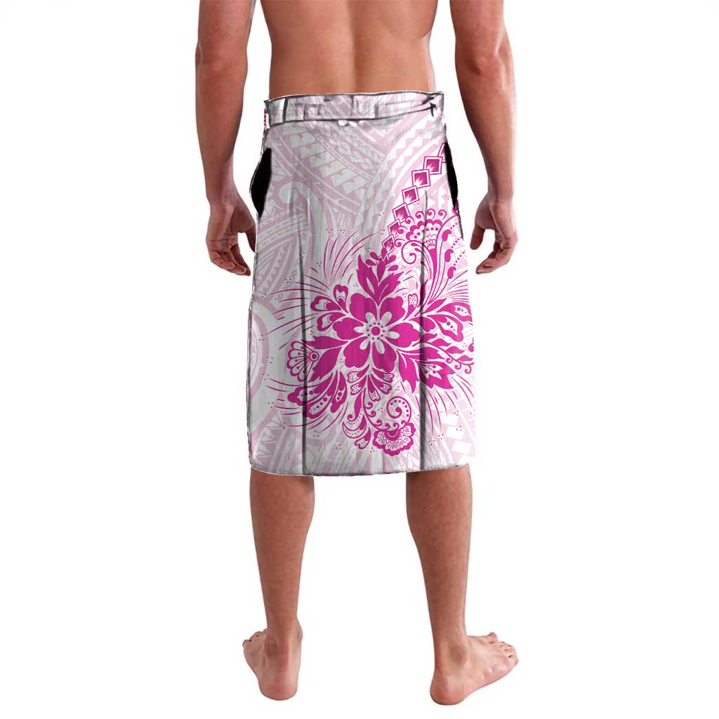 Personalised New Zealand Pink Fern Breast Cancer Lavalava Polynesian Pattern