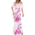 Personalised New Zealand Pink Fern Breast Cancer Mermaid Dress Polynesian Pattern