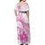 Personalised New Zealand Pink Fern Breast Cancer Off Shoulder Maxi Dress Polynesian Pattern