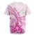 Personalised New Zealand Pink Fern Breast Cancer Rugby Jersey Polynesian Pattern