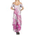 Personalised New Zealand Pink Fern Breast Cancer Summer Maxi Dress Polynesian Pattern