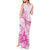 Personalised New Zealand Pink Fern Breast Cancer Tank Maxi Dress Polynesian Pattern