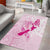 Personalised Aotearoa Breast Cancer Area Rug New Zealand Maori Pattern