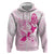 Personalised Aotearoa Breast Cancer Hoodie New Zealand Maori Pattern