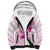 Personalised Aotearoa Breast Cancer Sherpa Hoodie New Zealand Maori Pattern