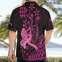 Hawaii Breast Cancer Hawaiian Shirt Girl Floral Kakau Pattern