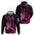 Hawaii Breast Cancer Hoodie Girl Floral Kakau Pattern