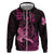 Hawaii Breast Cancer Hoodie Girl Floral Kakau Pattern