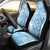 Fiji Tapa Pattern Car Seat Cover Plumeria Floral