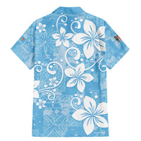 Fiji Tapa Pattern Family Matching Mermaid Dress and Hawaiian Shirt Plumeria Floral