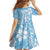 Fiji Tapa Pattern Family Matching Off Shoulder Maxi Dress and Hawaiian Shirt Plumeria Floral