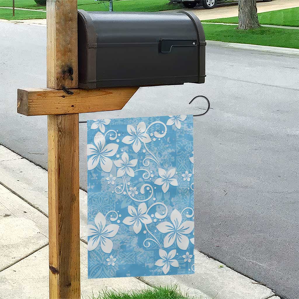 Fiji Tapa Pattern Garden Flag Plumeria Floral