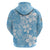 Fiji Tapa Pattern Hoodie Plumeria Floral