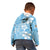 Fiji Tapa Pattern Kid Hoodie Plumeria Floral