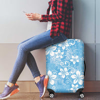 Fiji Tapa Pattern Luggage Cover Plumeria Floral LT01 - Polynesian Pride