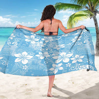 Fiji Tapa Pattern Sarong Plumeria Floral