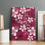 Plumeria Floral Tapa Pattern Ruby Pink Canvas Wall Art