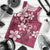 Plumeria Floral Tapa Pattern Ruby Pink Men Tank Top