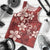 Plumeria Floral Tapa Pattern Oxblood Red Men Tank Top