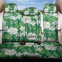 Green Hawaiian Hibiscus Monstera Back Car Seat Cover Grunge Stylized LT01 One Size Green - Polynesian Pride