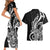 New Zealand Waitangi Day Couples Matching Short Sleeve Bodycon Dress and Hawaiian Shirt Aotearoa Te Tiriti O Waitangi Kiwi Black Version LT01 - Polynesian Pride