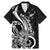 New Zealand Waitangi Day Family Matching Mermaid Dress and Hawaiian Shirt Aotearoa Te Tiriti O Waitangi Kiwi Black Version LT01 Dad's Shirt - Short Sleeve Black - Polynesian Pride