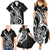 New Zealand Waitangi Day Family Matching Summer Maxi Dress and Hawaiian Shirt Aotearoa Te Tiriti O Waitangi Kiwi Black Version LT01 - Polynesian Pride