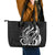 New Zealand Waitangi Day Leather Tote Bag Aotearoa Te Tiriti O Waitangi Kiwi Black Version LT01 - Polynesian Pride