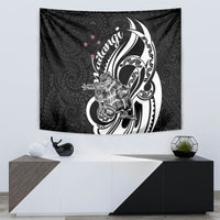New Zealand Waitangi Day Tapestry Aotearoa Te Tiriti O Waitangi Kiwi Black Version LT01 - Polynesian Pride