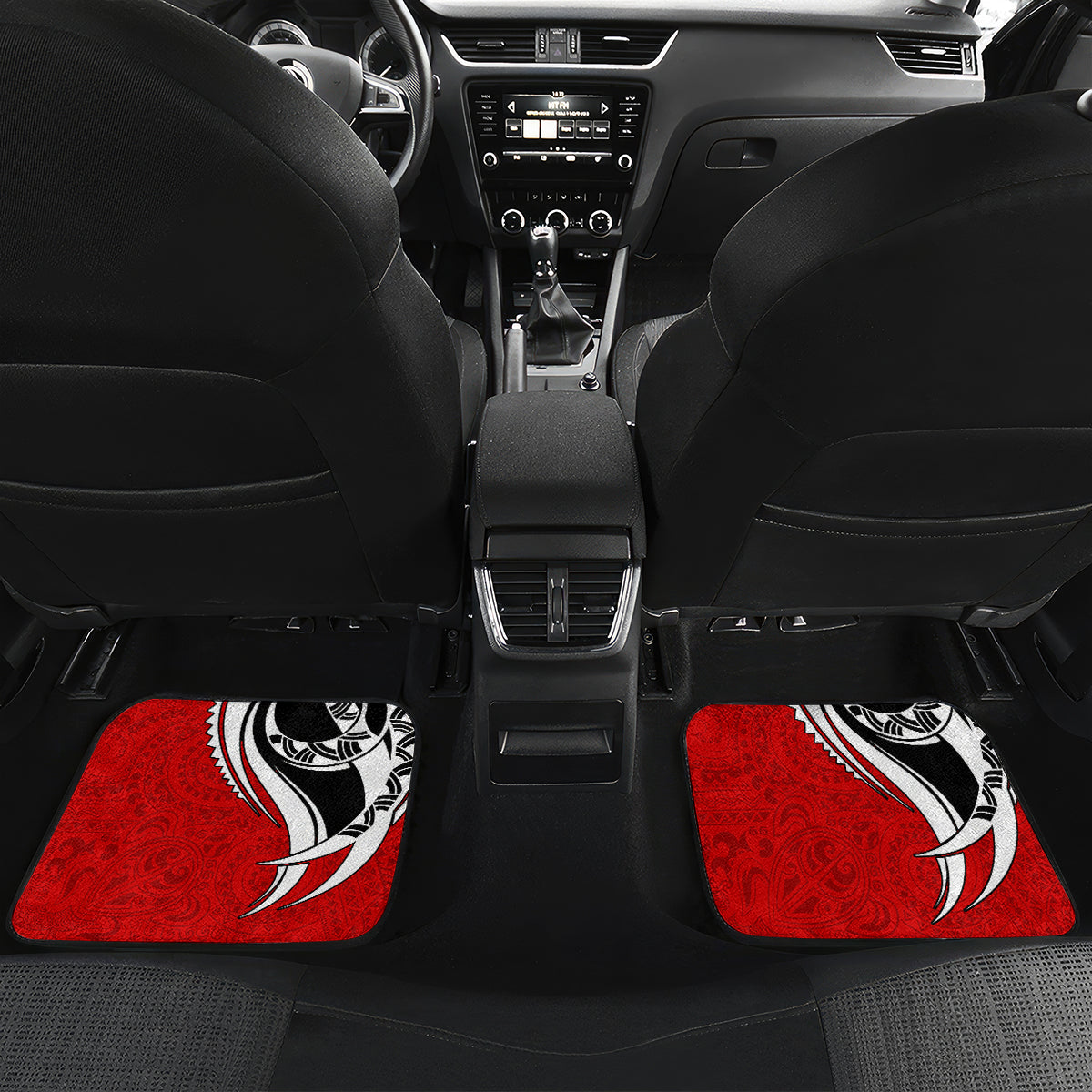 New Zealand Waitangi Day Car Mats Aotearoa Te Tiriti O Waitangi Kiwi Red Version LT01 - Polynesian Pride