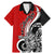 New Zealand Waitangi Day Family Matching Mermaid Dress and Hawaiian Shirt Aotearoa Te Tiriti O Waitangi Kiwi Red Version LT01 Dad's Shirt - Short Sleeve Red - Polynesian Pride