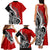 New Zealand Waitangi Day Family Matching Tank Maxi Dress and Hawaiian Shirt Aotearoa Te Tiriti O Waitangi Kiwi Red Version LT01 - Polynesian Pride