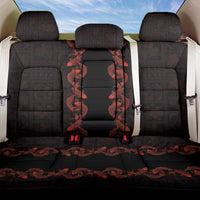 Hawaii Japan Koi Fish Red Back Car Seat Cover Tapa Pattern - Polynesian Pride