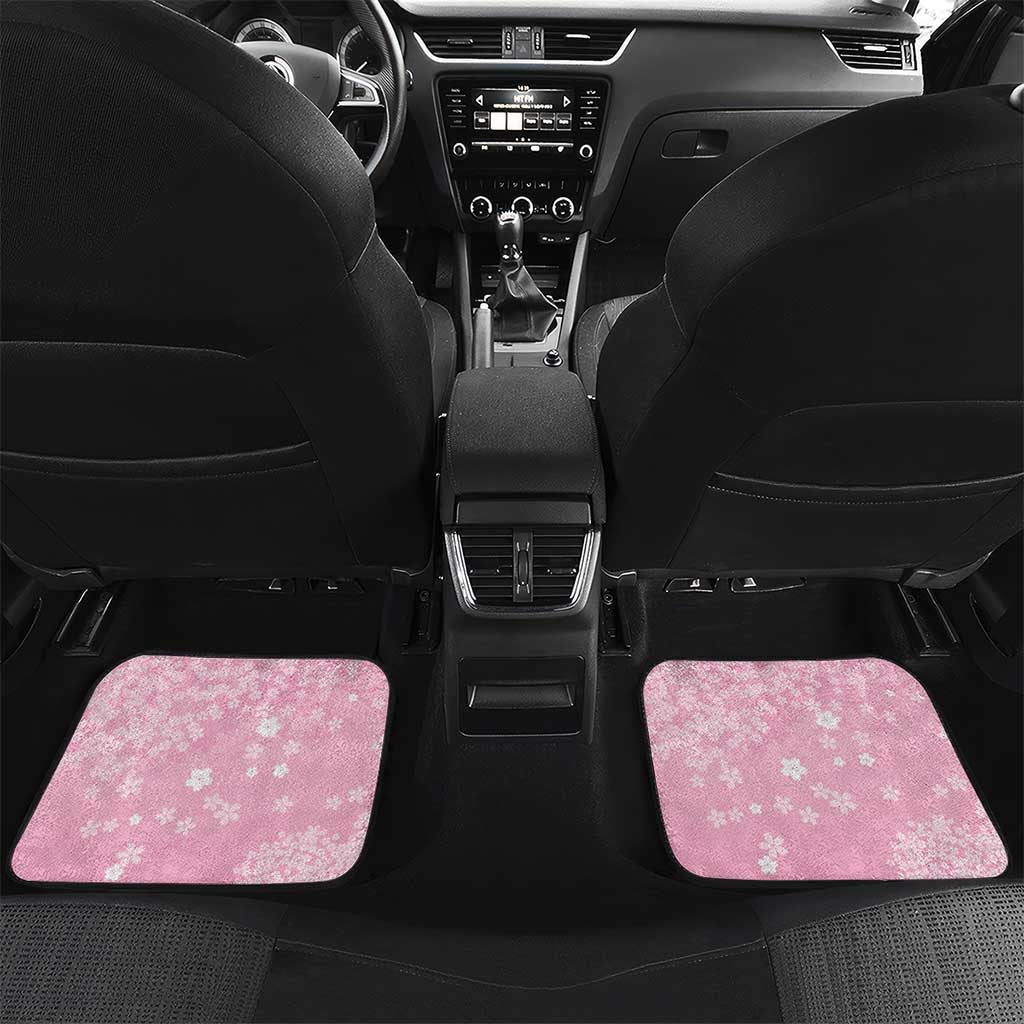 Cranes Sakura Floral Pink Pastel Car Mats Hawaii Japan Culture - Polynesian Pride
