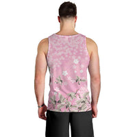 Cranes Sakura Floral Pink Pastel Men Tank Top Hawaii Japan Culture - Polynesian Pride