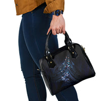 Matariki Paua Shell New Zealand Shoulder Handbag Haka Dance At The Starry Night LT01 - Polynesian Pride