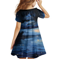 Personalised Matariki Kiwi Family Matching Summer Maxi Dress and Hawaiian Shirt Silver Fern LT01 - Polynesian Pride