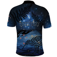 Personalised Matariki Kiwi Polo Shirt Silver Fern