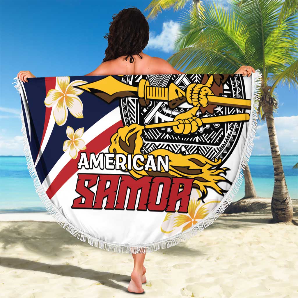 Personalized American Samoa Beach Blanket Amerika Samoa Bald Eagle
