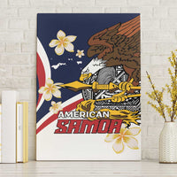 Personalized American Samoa Canvas Wall Art Amerika Samoa Bald Eagle