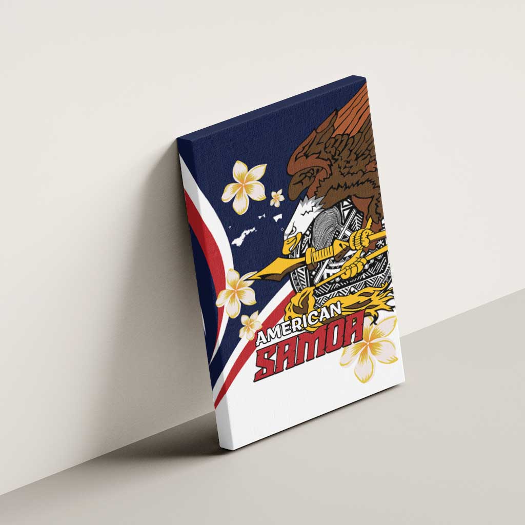 Personalized American Samoa Canvas Wall Art Amerika Samoa Bald Eagle