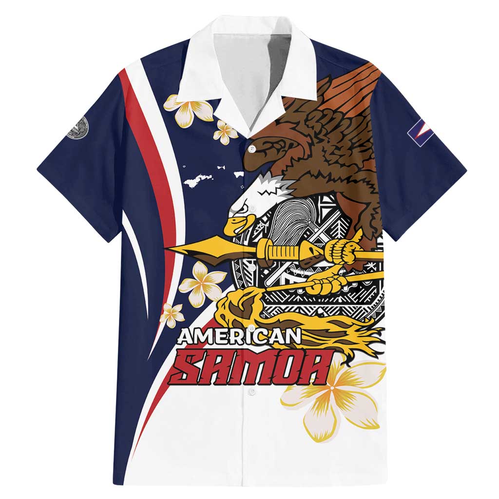 Personalized American Samoa Family Matching Mermaid Dress and Hawaiian Shirt Amerika Samoa Bald Eagle